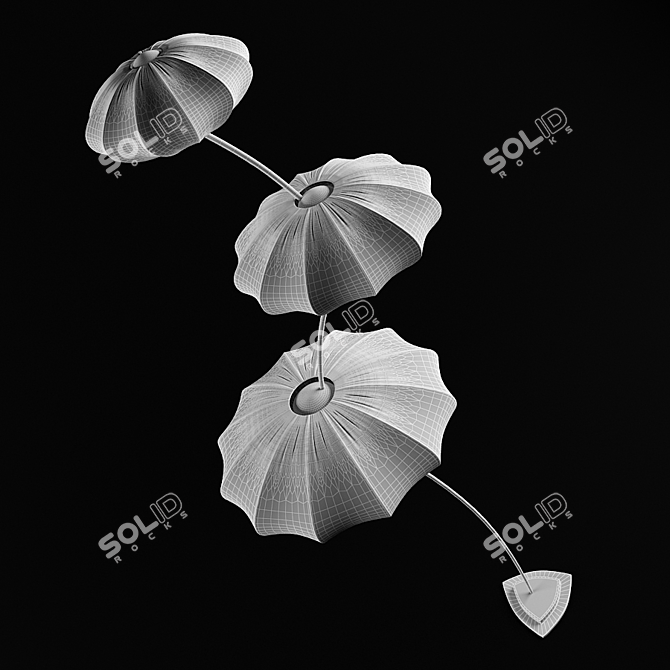 Nuvola x 3: Sleek and Stylish Floor Lamp 3D model image 3