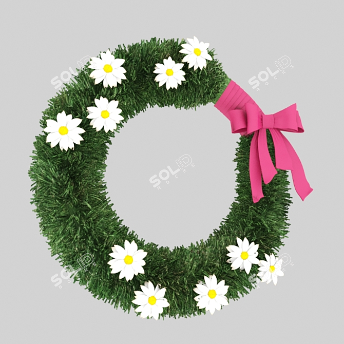 Easter Bliss Wreath 3D model image 1