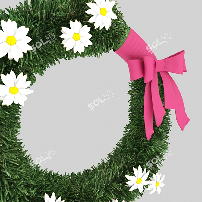 Easter Bliss Wreath 3D model image 2