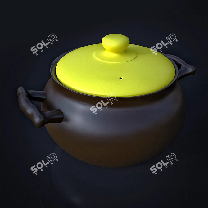 7k Polygon Pan with Textures - FBX Included 3D model image 2