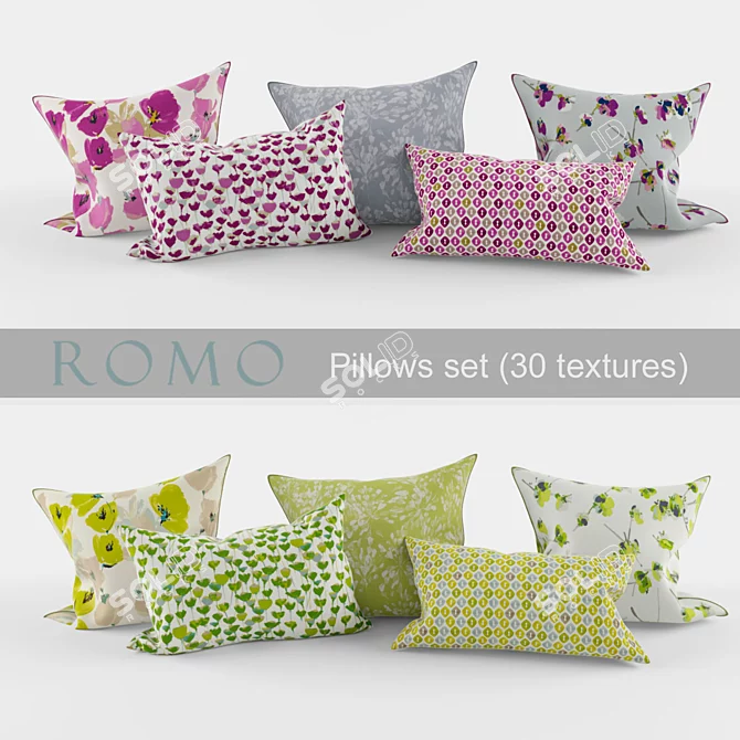 ROMO Tulipa Pillow Collection 3D model image 3