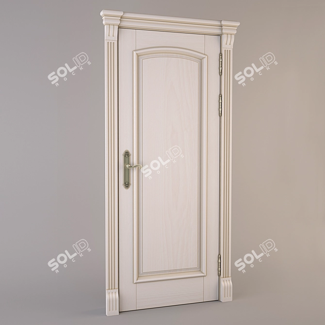 Italian Style Interior Doors 3D model image 1
