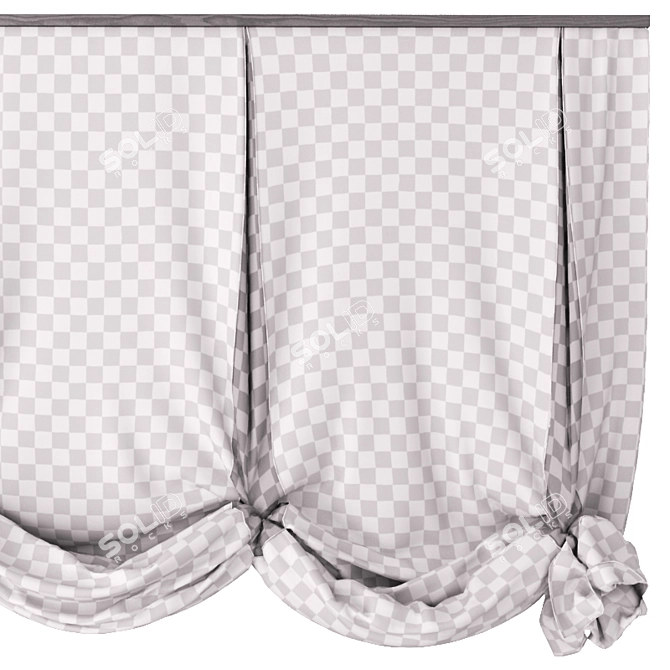 Versatile London Curtains 3D model image 2