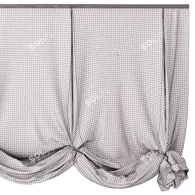 Versatile London Curtains 3D model image 3