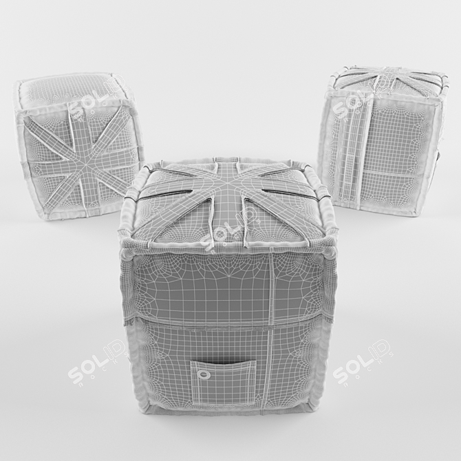 Vintage Hocker Jeans UK 3D model image 2