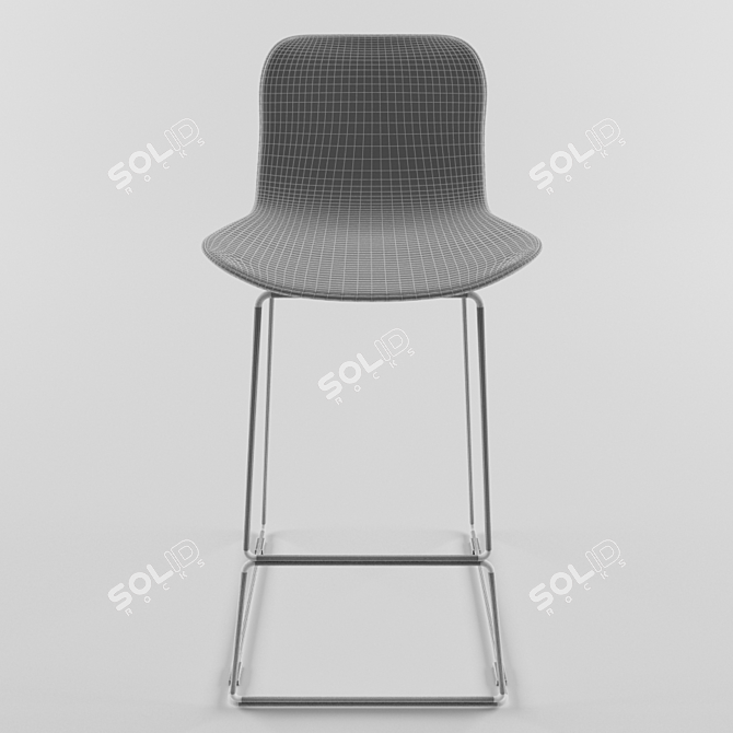 Modern and Chic Barstool 3D model image 3