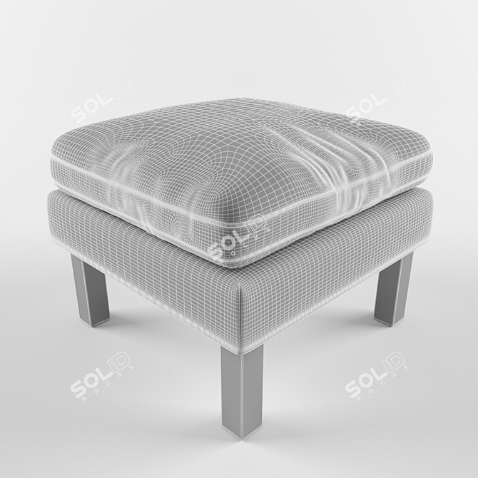 Coffee Ottoman: Mogensen 2204 3D model image 2