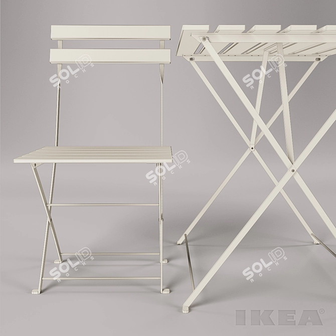 Terno Outdoor Chair & Table Set 3D model image 3