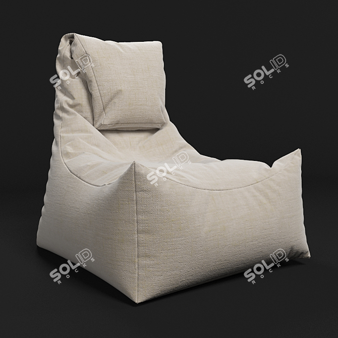 Convertible Bag Chair: Versatile, Compact Design 3D model image 1