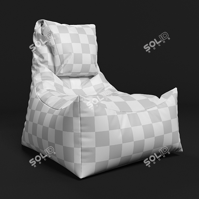 Convertible Bag Chair: Versatile, Compact Design 3D model image 3