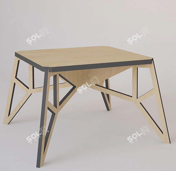 Title: Eco-Friendly Designer Coffee Table 3D model image 1