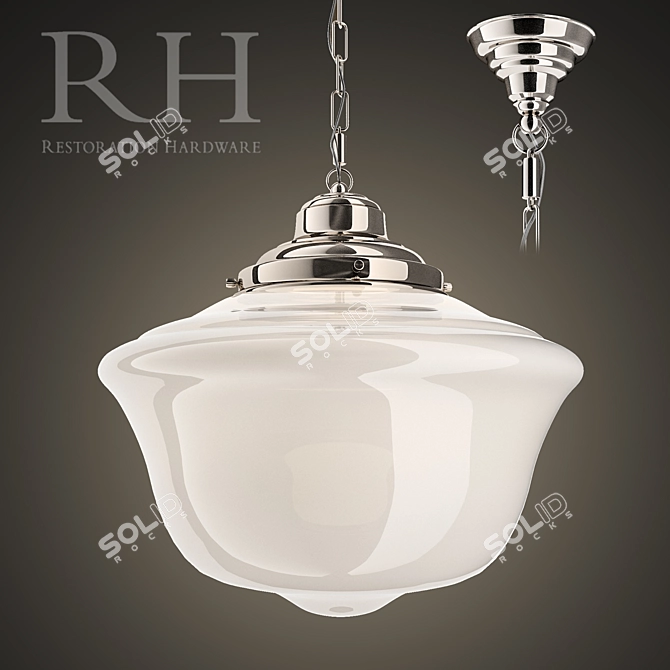 Elegant Parisian Pendant 3D model image 1