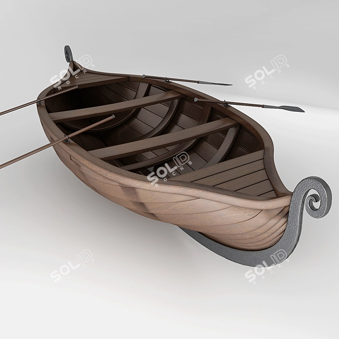 Viking Adventure Mini Boat: 700sm x 300sm 3D model image 3