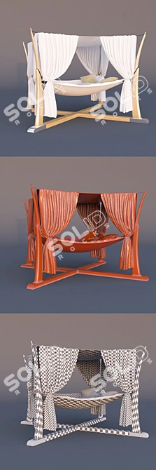 Royal Botania Hammock Bed 3D model image 3