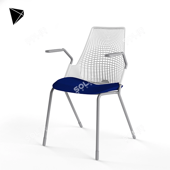 Sustainable Comfort: HermanMiller Sayl 3D model image 2