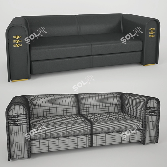 Luxury Versace Signature Sofa 3D model image 1