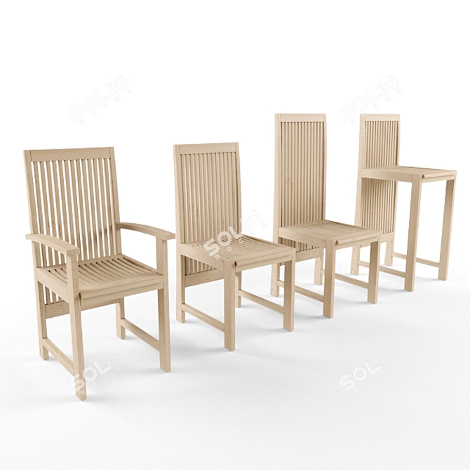Festina Garden Rose Chairs 3D model image 1