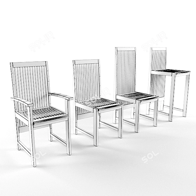 Festina Garden Rose Chairs 3D model image 2