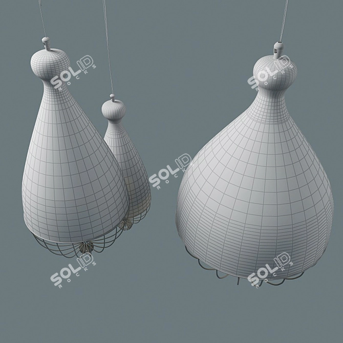 Italian Trulle Pendant Lights: Karman Beauty 3D model image 3