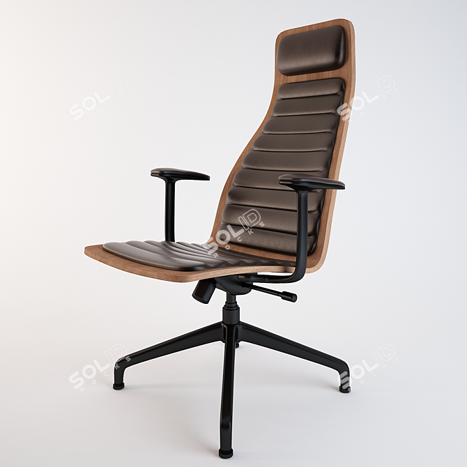 Luxury Cappellini LOTUS Office Chair 3D model image 1