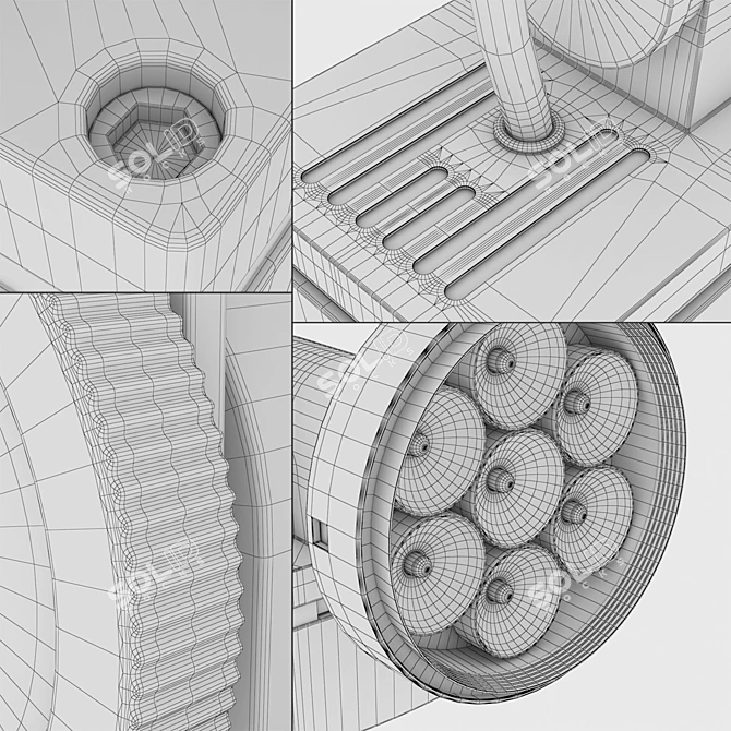 Euroluce "Magneos": Adjustable 3D Light 3D model image 3