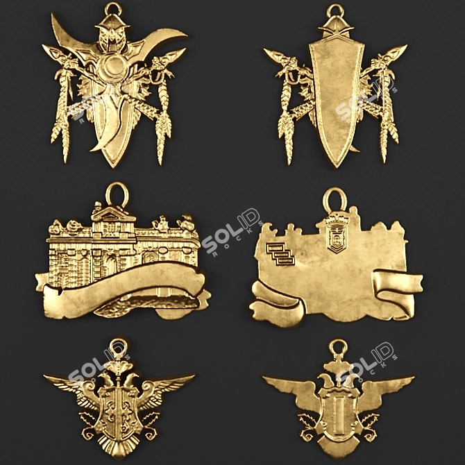 Royal Emblem: Historic Heritage 3D model image 1