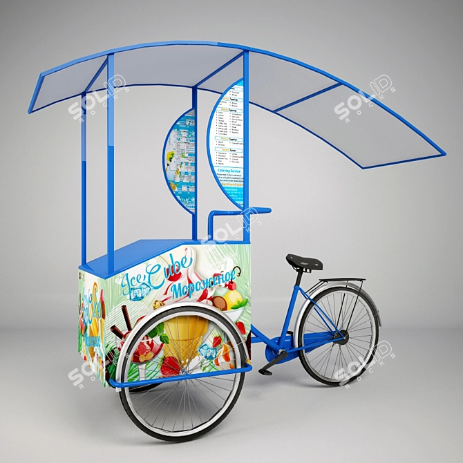 Cool Ride: Bike and Ice Cream 3D model image 1