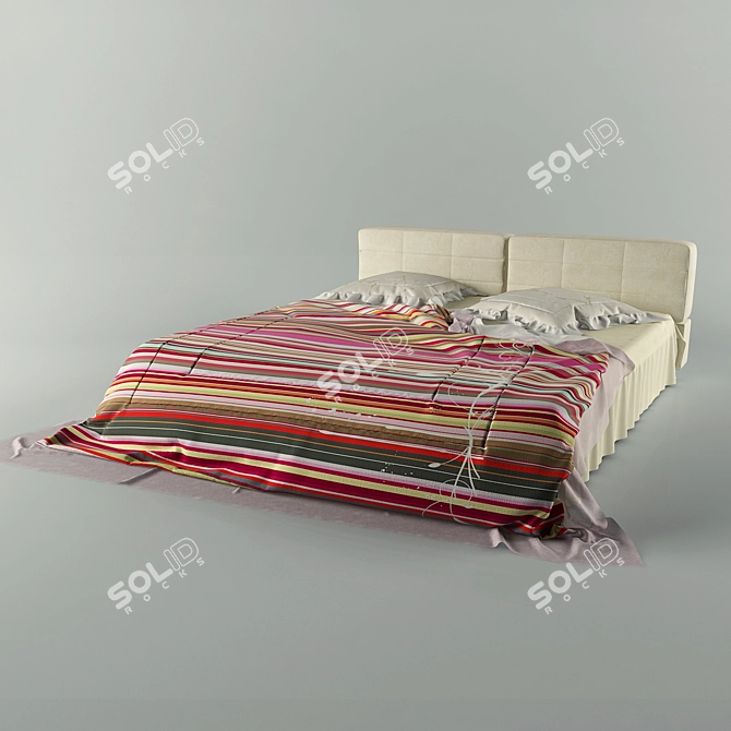 Supreme Comfort Bed Linens 3D model image 1