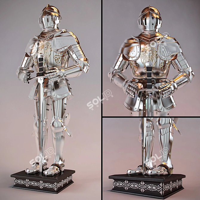 Supreme Knight: Elite Armor for Warriors 3D model image 1