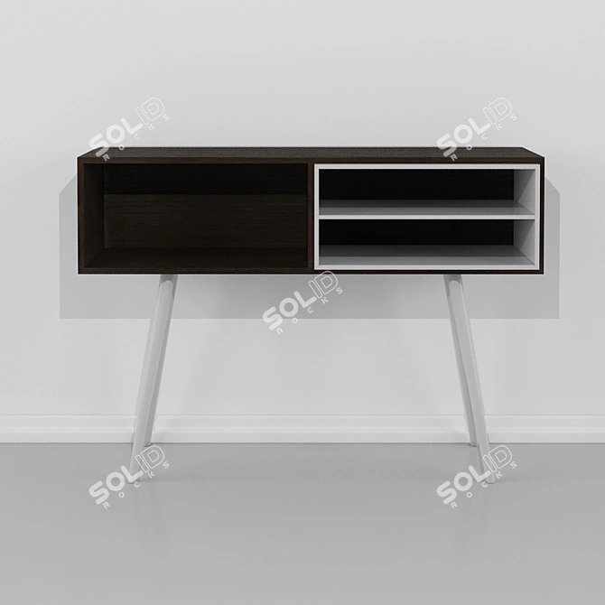 Sleek Olivia Console Table 3D model image 1