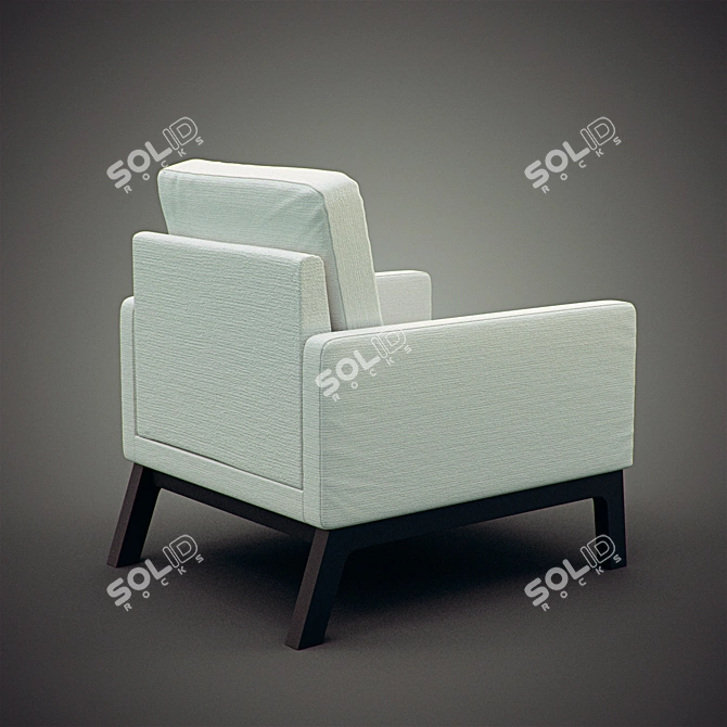 URBN Liva Lounge Chair: Sleek & Stylish Seating 3D model image 3