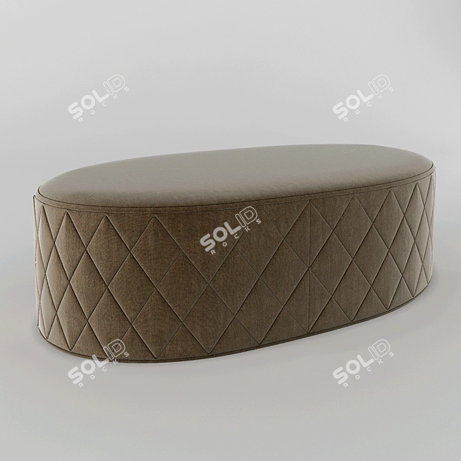 Timeless Comfort: Classic Puff 3D model image 1