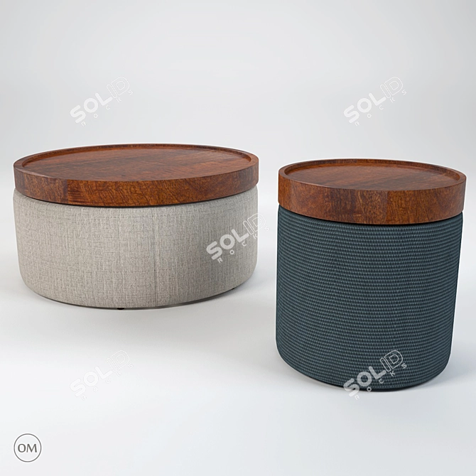 Arbel Design Isen Tables 3D model image 1