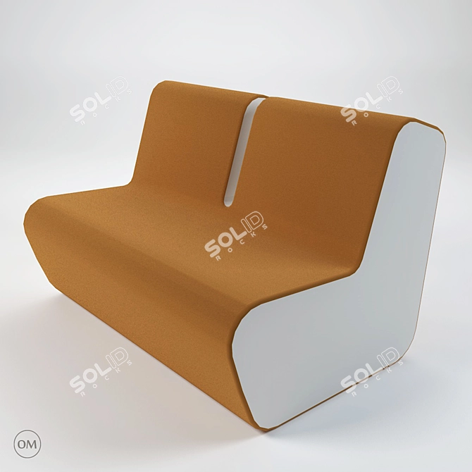 Modern M2 Sofas and Armchair Set 3D model image 2