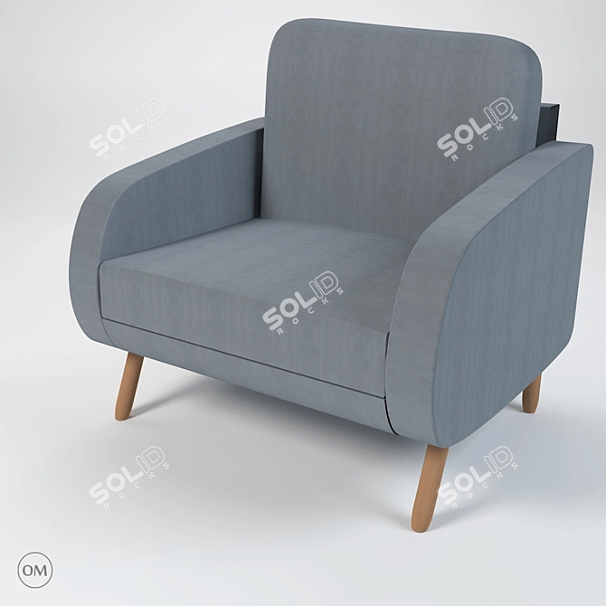 Elevate Your Space: Newy Armchairs by Sergio Muñoz 3D model image 1