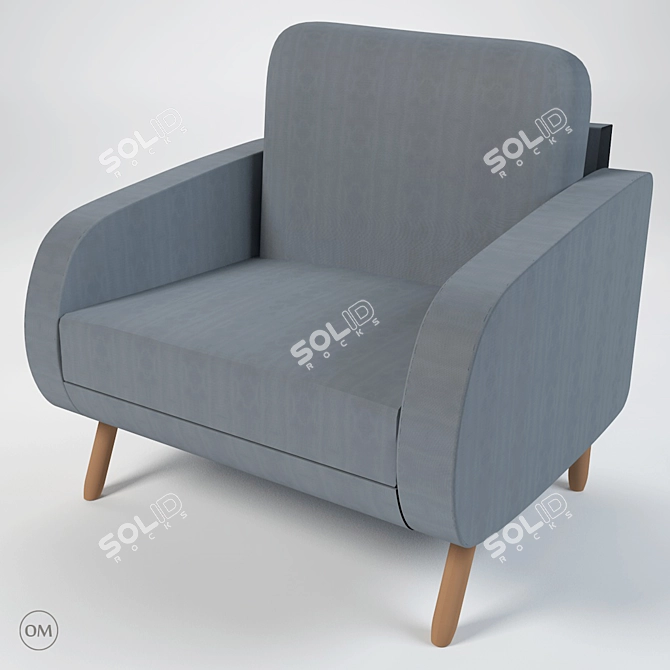 Elevate Your Space: Newy Armchairs by Sergio Muñoz 3D model image 2