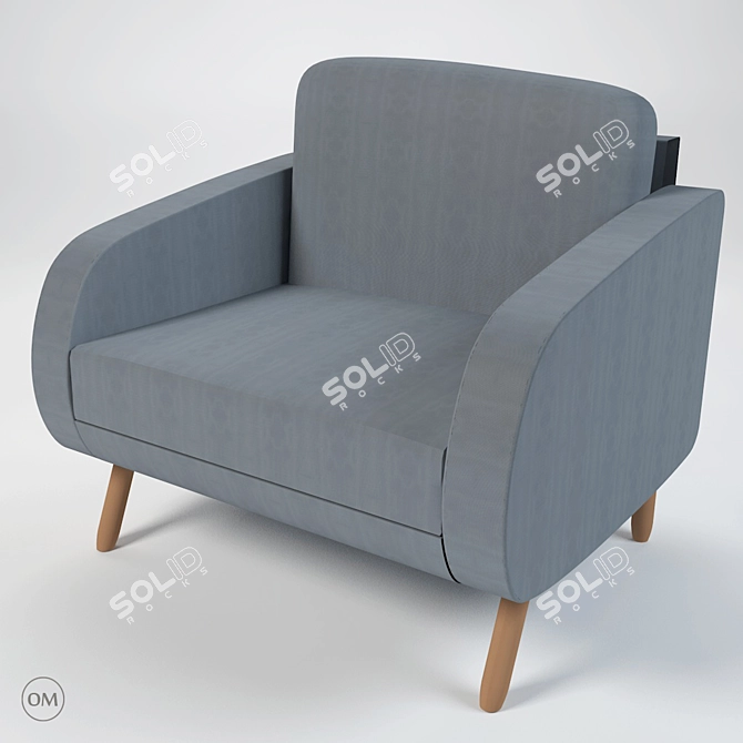 Elevate Your Space: Newy Armchairs by Sergio Muñoz 3D model image 3