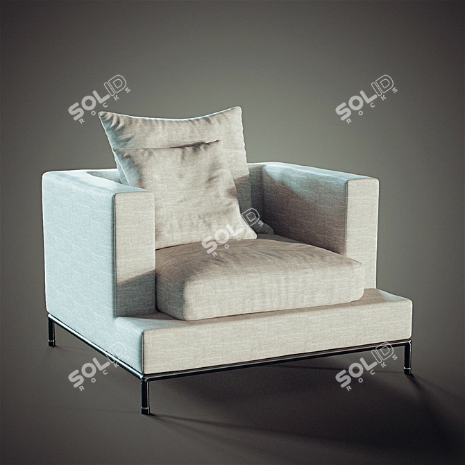 Sleek Simena Armchair by Soho Concept - Modern Design 3D model image 1