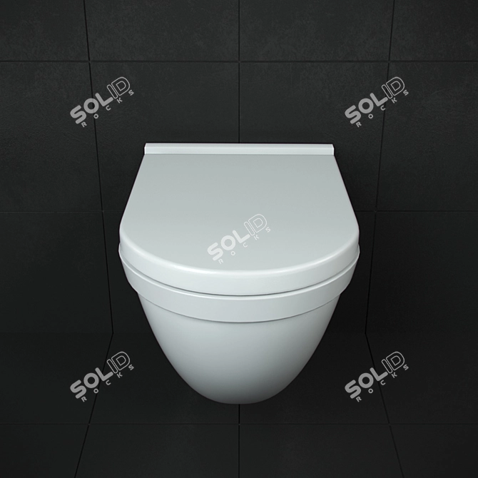  Duravit Starck 3 Wall-Mounted Toilet 3D model image 1