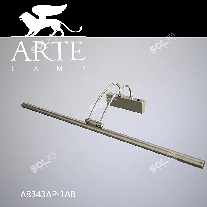 Elegant Bronze Sconce: Arte Lamp 3D model image 1