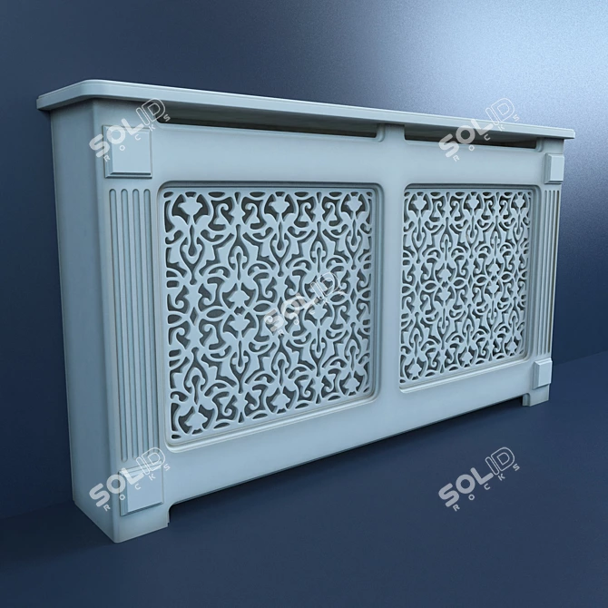 Title: Ornamented Grille Design 3D model image 1