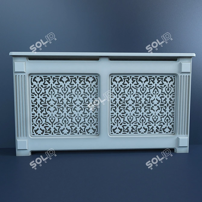 Title: Ornamented Grille Design 3D model image 2