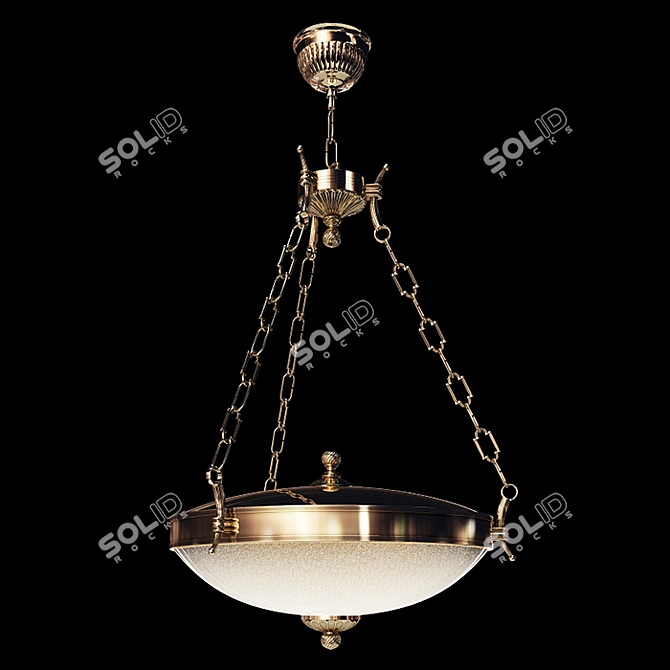 Elegant Reccagni Angelo Chandeliers 3D model image 5