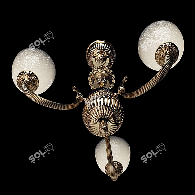 Reccagni Angelo Chandelier: Elegant Lighting Solution 3D model image 4