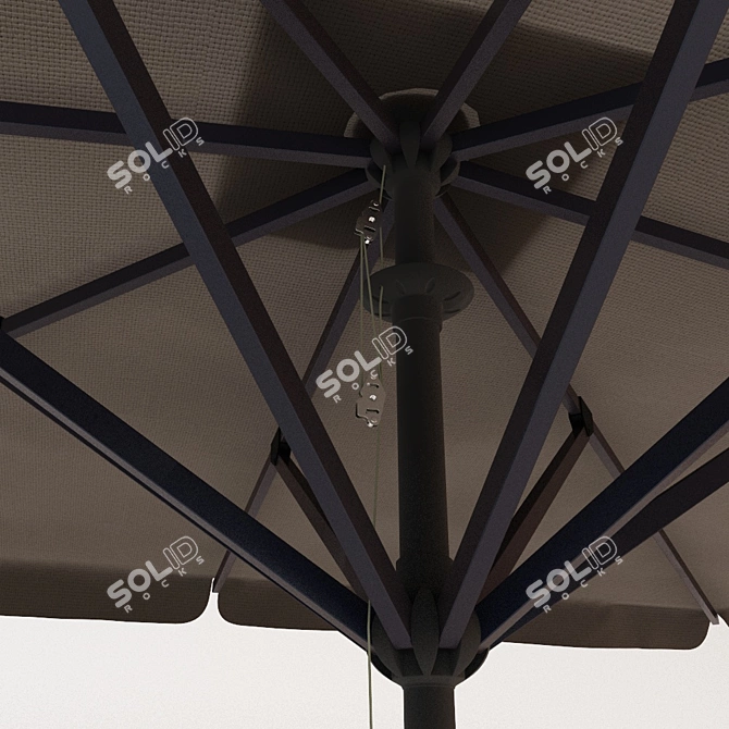 GIDUS MADI T: Aluminum Patio Umbrella 3D model image 2