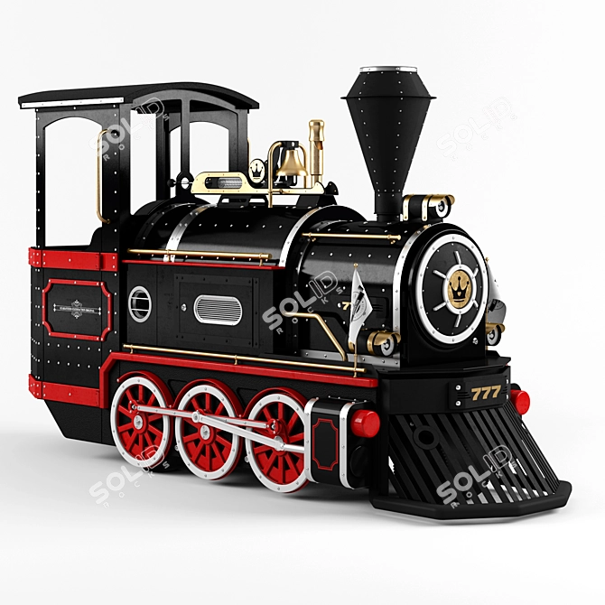 ParkZone Kids Train
Fun Ride Train for Children
Miniature Train for Parks
Entertaining Park Railway
Kids' 3D model image 1