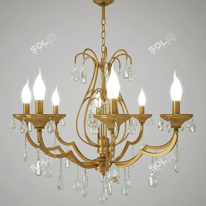 German Classic Chandelier: Wunderlicht Gans 3D model image 1