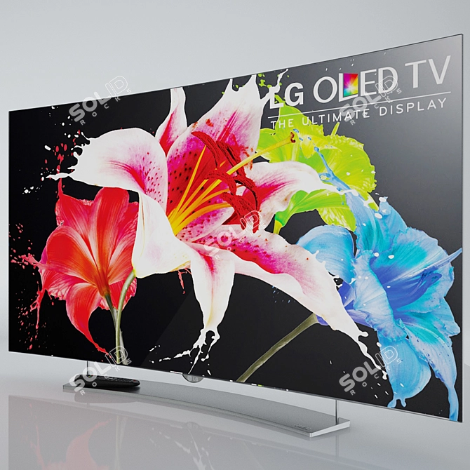 LG 55EG960V: The Ultimate 4K OLED TV 3D model image 1