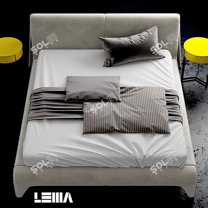 Sleek KIDO lema Bed 3D model image 2