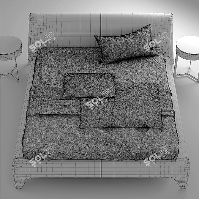 Sleek KIDO lema Bed 3D model image 3